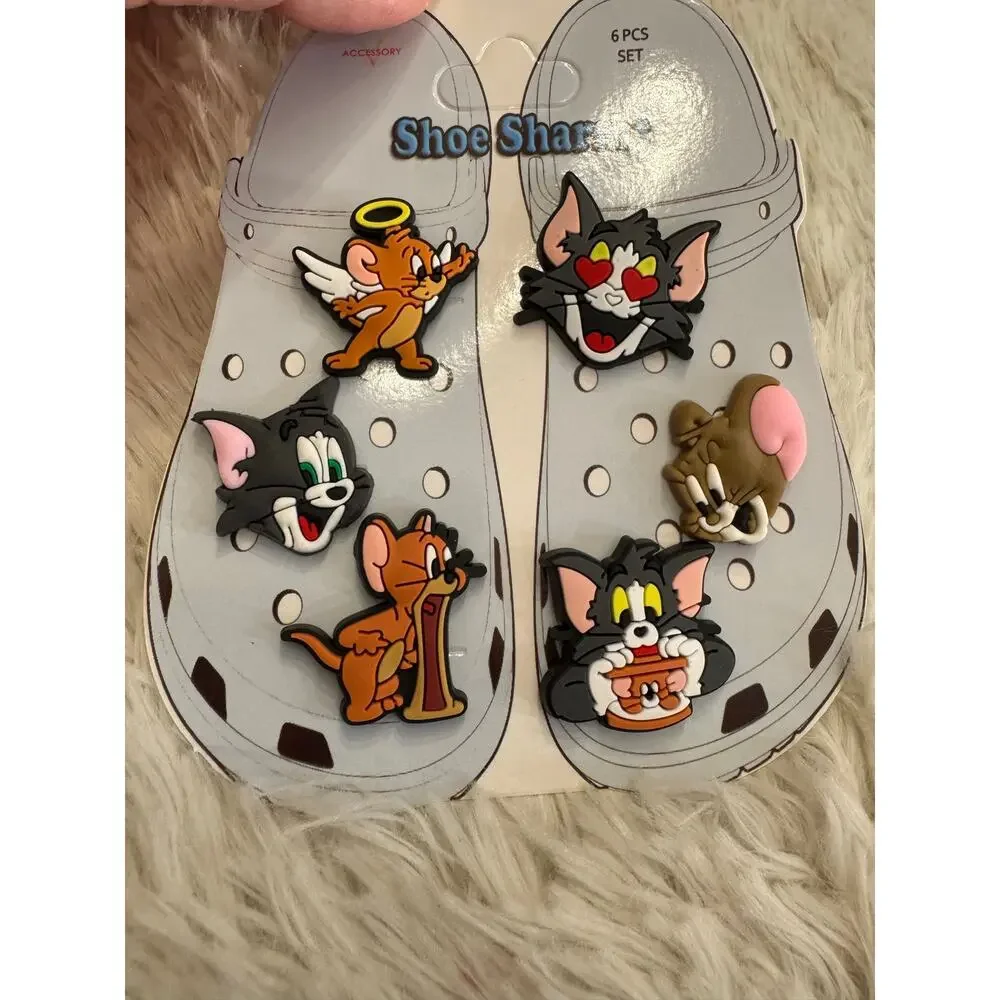 Tom and Jerry shoe charm set of 6 pieces